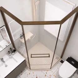 neo angle glass shower door custom made dimension and angle