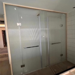 shower door and enclosure by cast glass