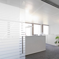 stripe pattern silkscreen ceramic ink printing glass for glass door and partition