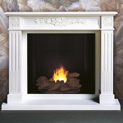 style inglese beauty fireplace mantel in marble bianco thassos