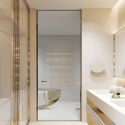 tempered glass shower doors for hotels