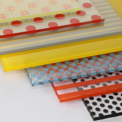 tempered silkscreen printed glass