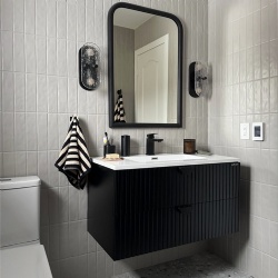 wall mounted bathroom vanity with mirror for hotel